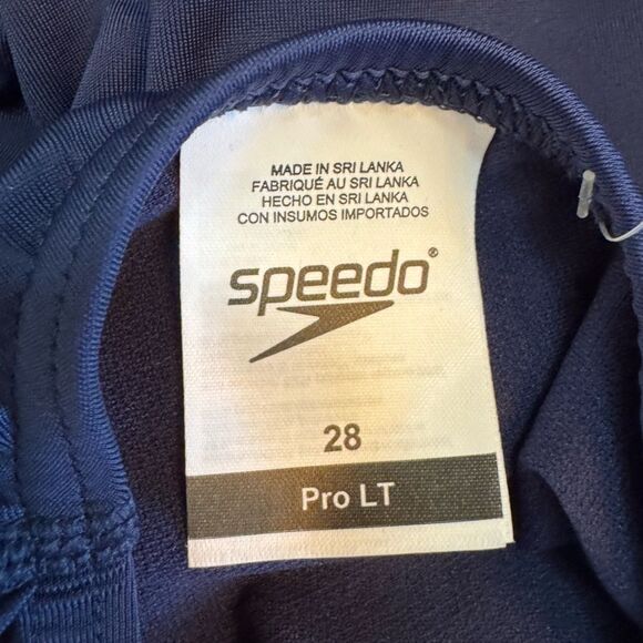 Speedo Women's Swimsuit One Piece Prolt Super Pro Solid Adult Navy Blue S 28 - Picture 7 of 11